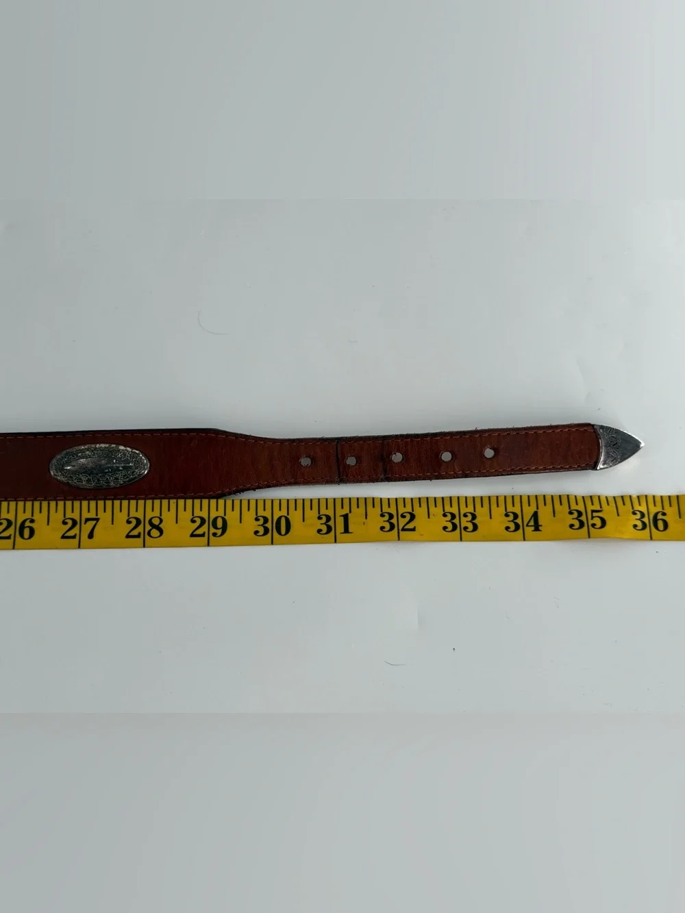 Latigo Leather Vintage Tan Brown‎ Leather Belt 32